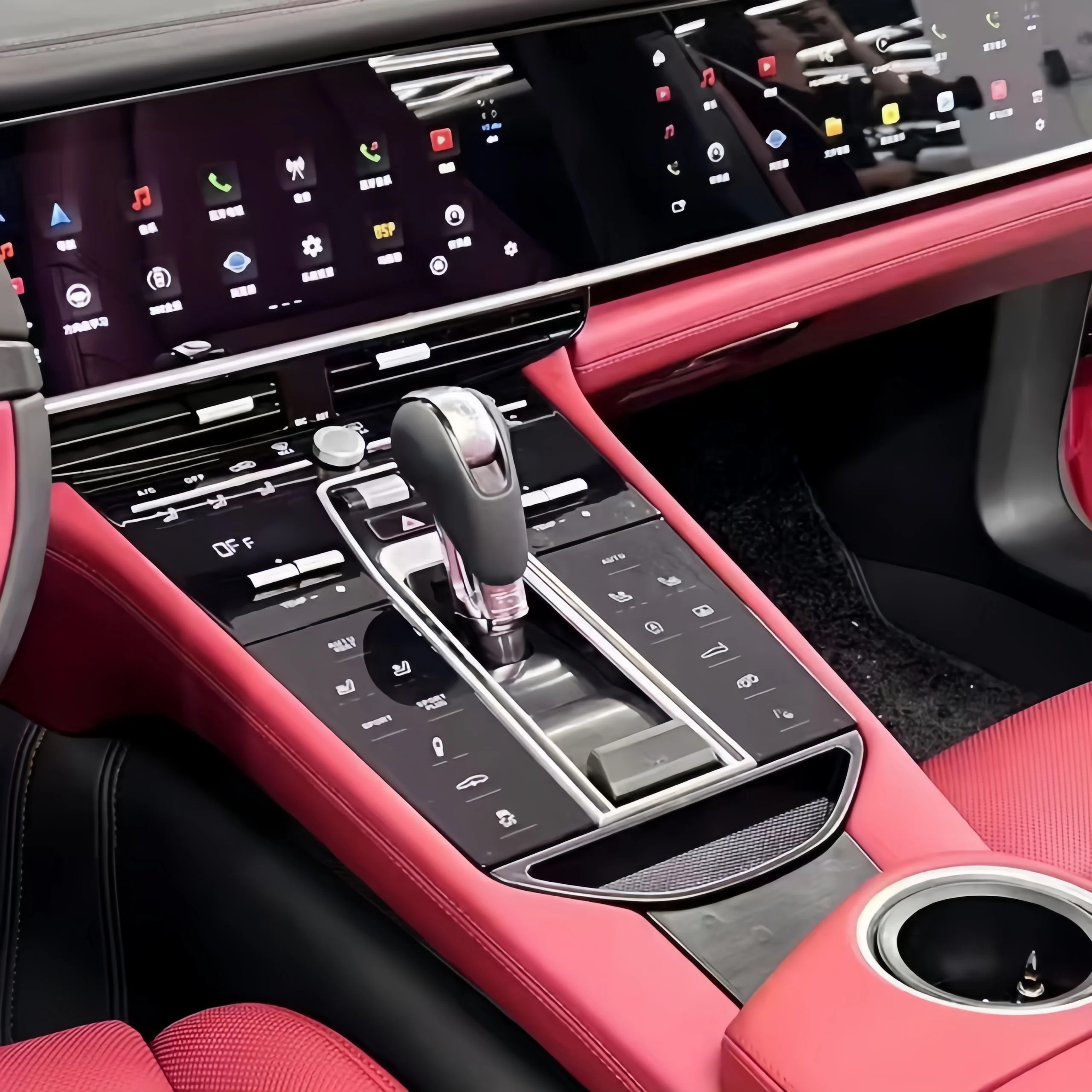 For  2010-2016 Panamera 970 Car Modification Central Control Panel Upgrade Shift Knob Shift Button